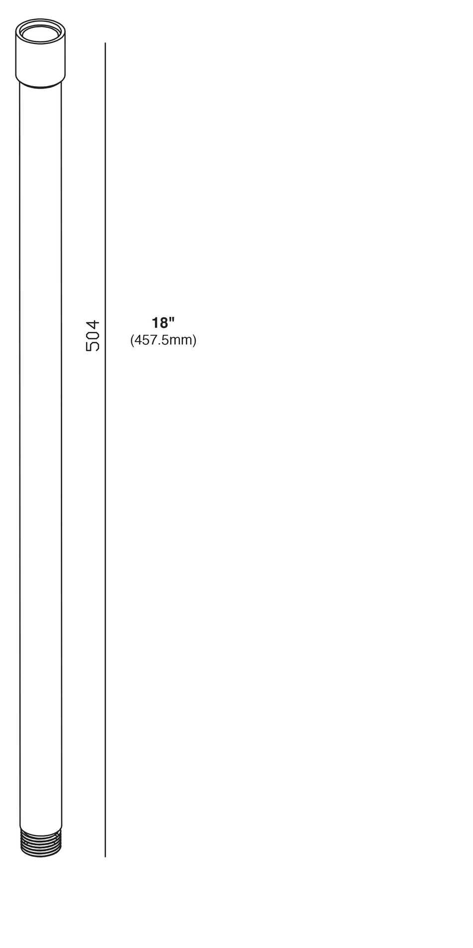 Sollos | 998108 | 12V - Riser 18" Antique Brass – Durable Landscape Lighting Riser (7-10 Day Lead Time)