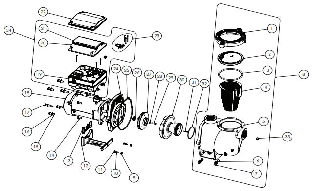 Pentair | 356879z | IntelliFlo Variable Speed Drive Kit – Replacement for IntelliFlo i1, i2, IntelliFloXF & IntelliFlo 2 VST Pumps