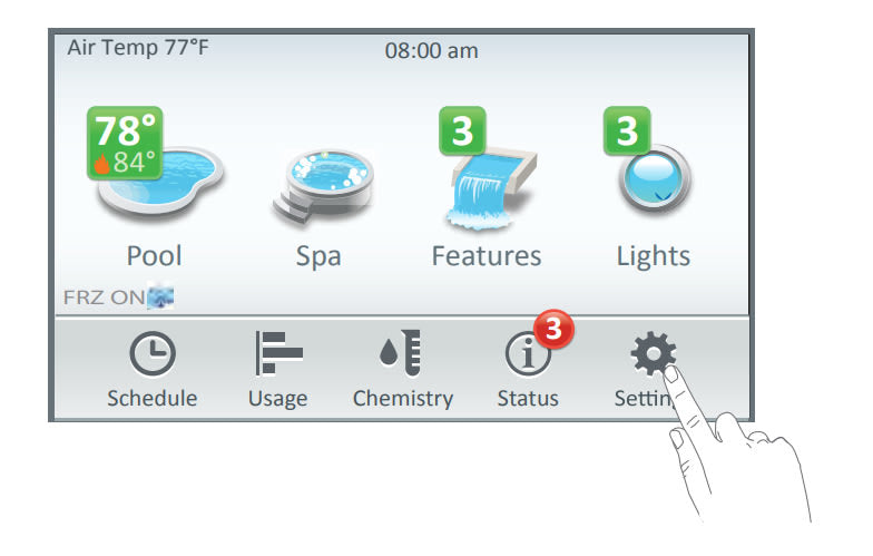 Pentair | 522035 | IntelliCenter Indoor Control Panel, White