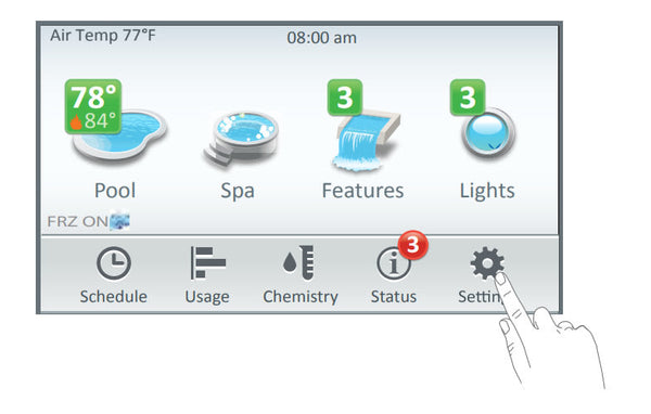 Pentair | 522035 | IntelliCenter Indoor Control Panel, White