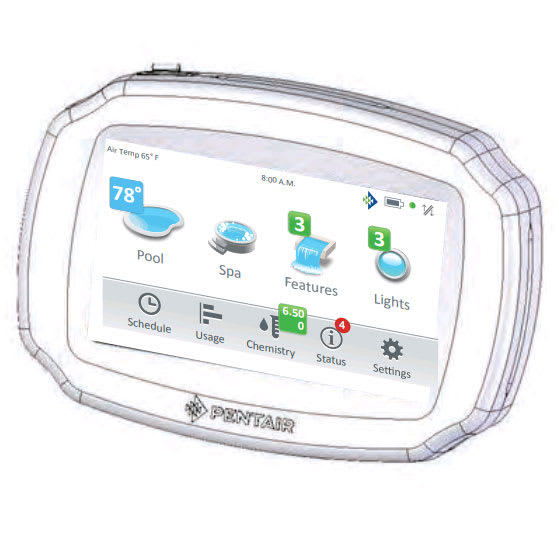 Pentair | 522035 | IntelliCenter Indoor Control Panel, White