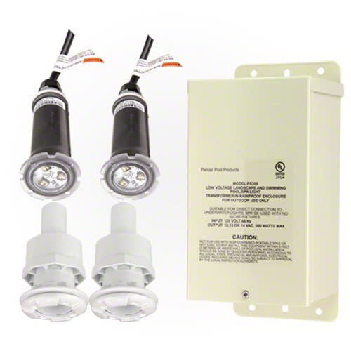 Pentair | 620081 | GloBrite Color LED Light Vinyl Combo Kit | 12V 100 Foot Cord Pentair