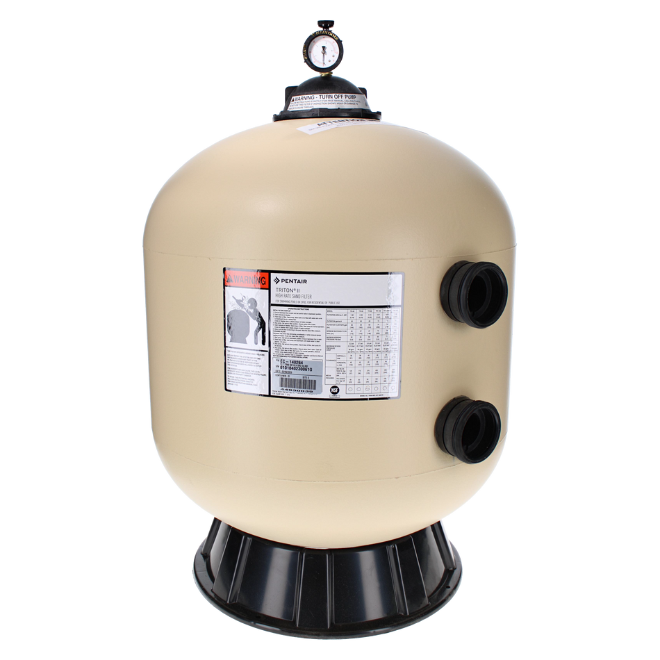 Pentair | EC-140264 | Triton II TR60 Side Mount Sand Filter | 24" Diameter Almond