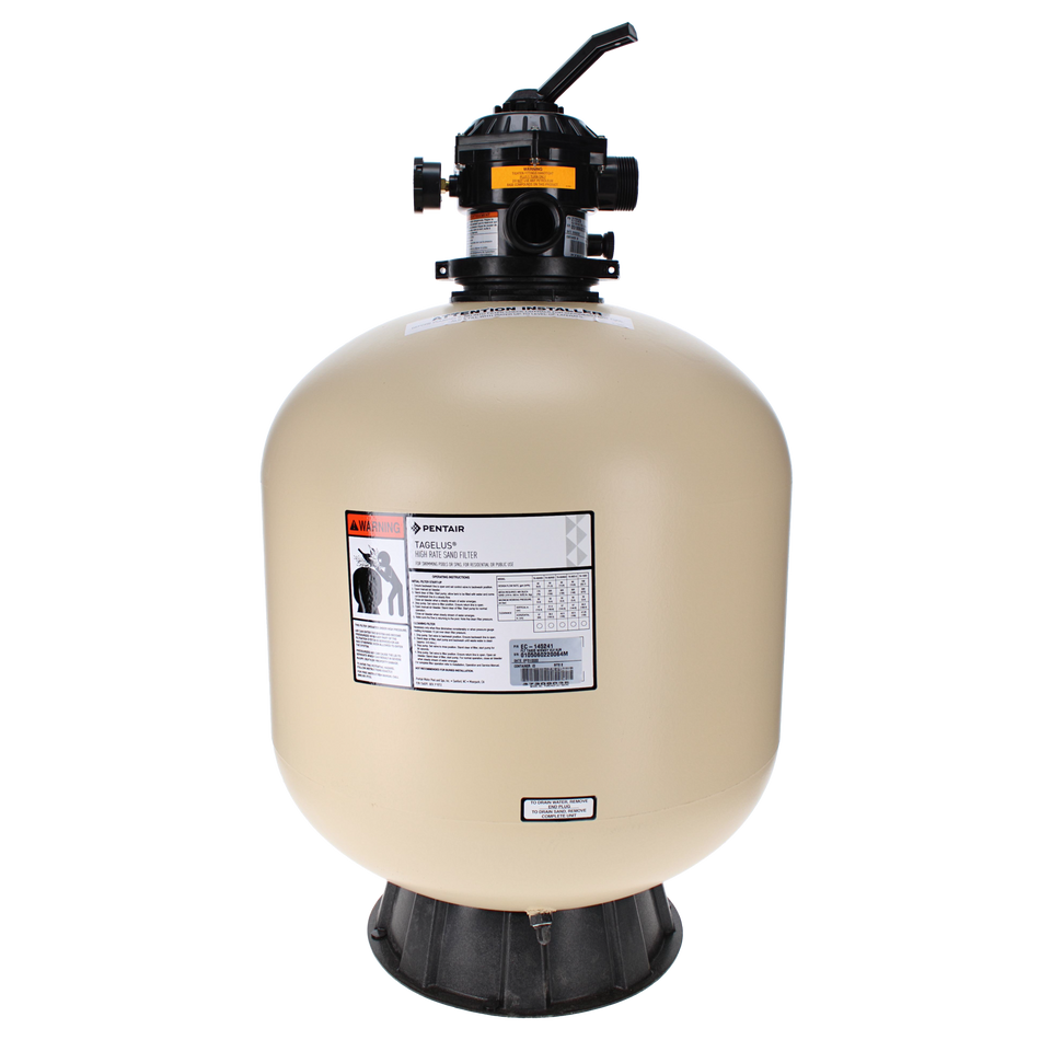 Pentair | EC-145241 | Tagelus TA60D Top Mount Sand Filter | 24.5" Diameter 3.1 Sq Ft