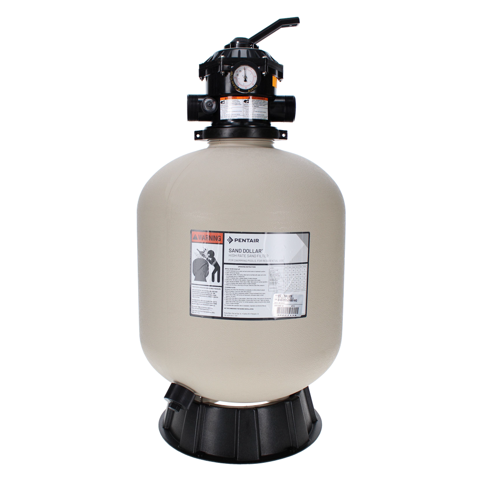 Pentair | EC-145320 | Sand Dollar SD40 Top Mount Sand Filter | 19.5" 1.8 Sq Ft 40 GPM