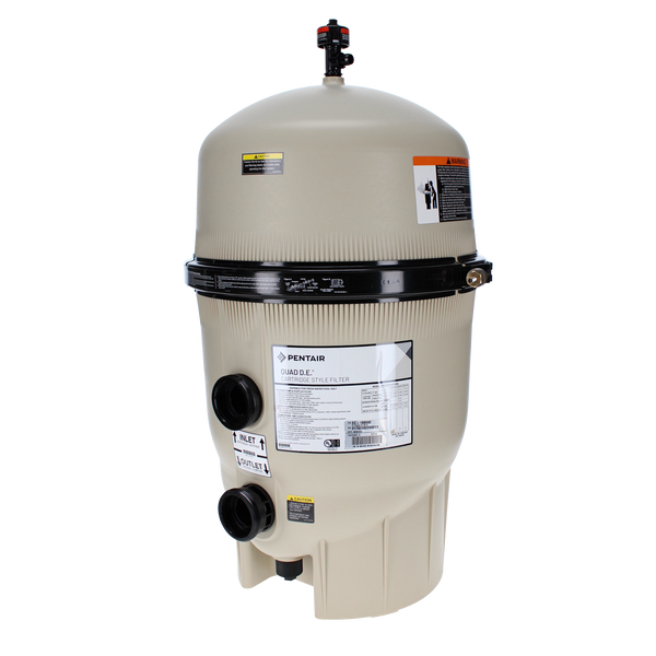 Pentair | EC-188592 | Quad D.E. 60 sq ft Cartridge Style Filter | 120 GPM