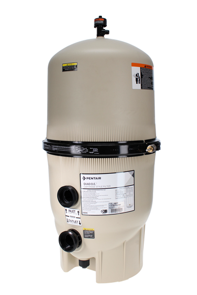 Pentair | EC-188593 | Quad D.E. 80 sq ft Cartridge Style Filter | 160 GPM