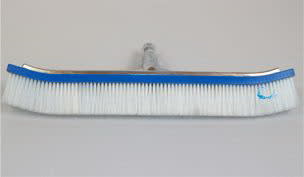 Pentair | R111046 | #92 18″ Curved Nylon Pool & Spa Brush – Aluminum Back, Snap-Adapt