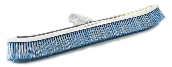 Pentair | R111358 | #907 18″ Stainless & Nylon Curved Pool Brush – Aluminum Back, Snap‑Adapt