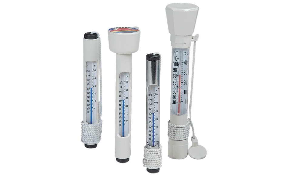 Pentair | R141086 | #130 Chrome Brass Tube Thermometer | OEM Pool & Spa Temperature Gauge