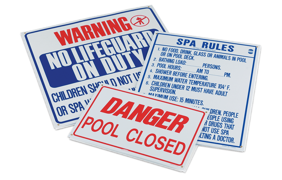 Pentair | R230400 | Pool Rules Sign – 18" x 24" Two-Color Safety Sign