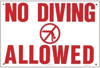 Pentair | R231200 | No Diving Allowed Sign – 12