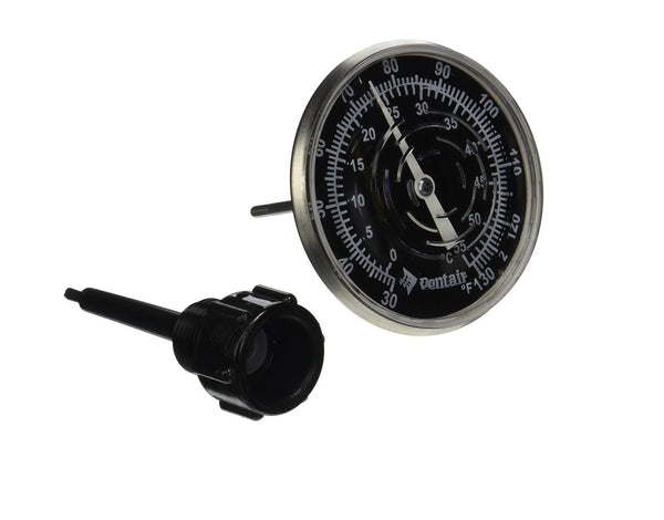 Pentair | SL1DW | Thermometer 30°–130°F – Inline Thermometer with Nylon Well
