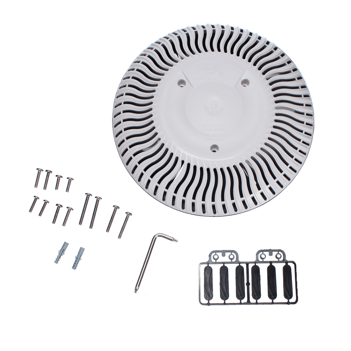 Paramount | 004192223101 | SDX2 Retro for Concrete Pools Single Drain White Paramount