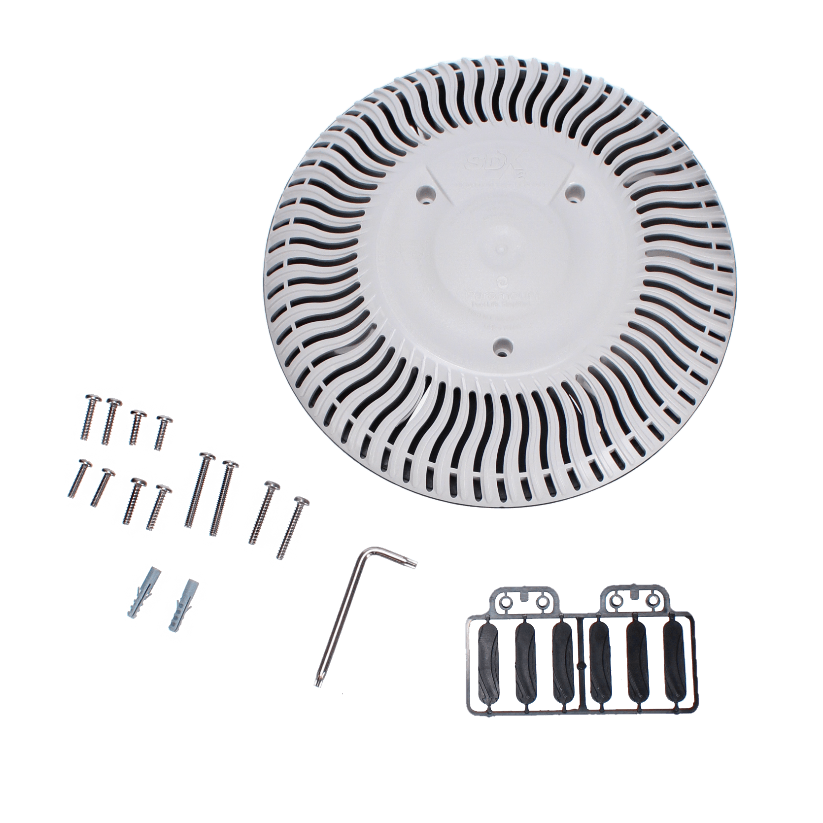 Paramount | 004192223101 | SDX2 Retro for Concrete Pools Single Drain White Paramount