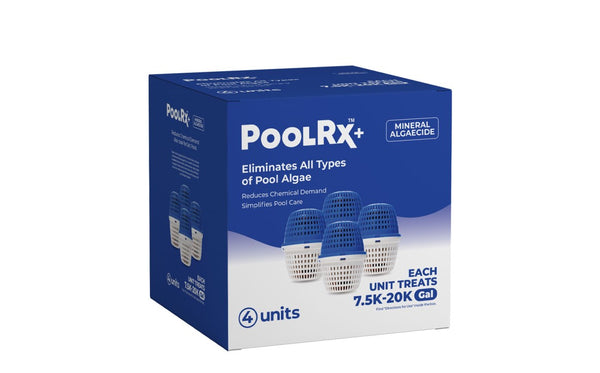 PoolRx | 331003 | PoolRx+ Mineral Algaecide 4-Pack 7.5K-20K Gallons