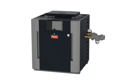 Raypak | 017711 | 337A Low NOx Digital Natural Gas Heater 332,500 BTU | Elevation 0-5000 Feet | Bronze Header Cupronickel Raypak