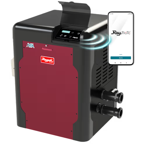Raypak | 018051 | Model R404A Avia Pool & Spa Heater Propane 399 MBTUH 120/240V
