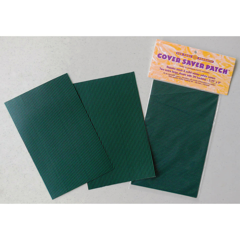 Green Mesh Safety Cover Patch, 5.5" x 8.5", 3/Pack