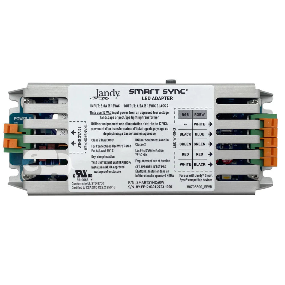 Jandy | SMARTSYNC60W | 60W Smart Sync LED Lighting Adapter-Compatible with Automation Systems