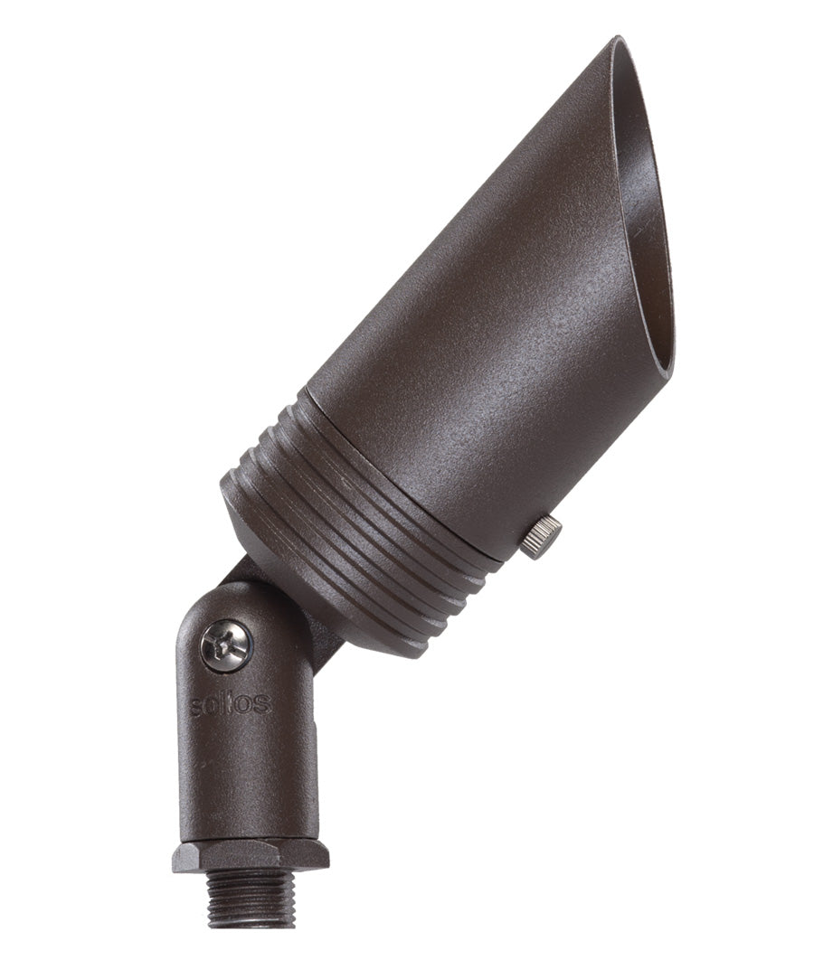 Sollos | 921363S | 6.5" Contemporary Bullet Light-Textured Bronze- 12V -With 20W Equiv IP65 MR16 LED, 2700K (7-10 day lead time)