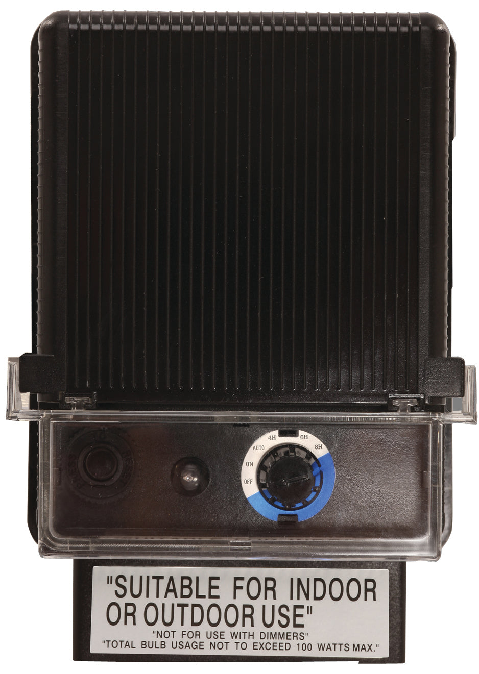 Sollos | 997012 | Integrated Series Transformer – 100W, Composite Black with Photocell & Timer (7-10 Day Lead Time)