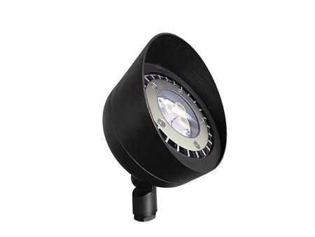 Sollos | 999996 | PAR36 Flood Light – 5" Round Fixture Only - 12V - Textured Black Finish (7-10 day lead time) Sollos