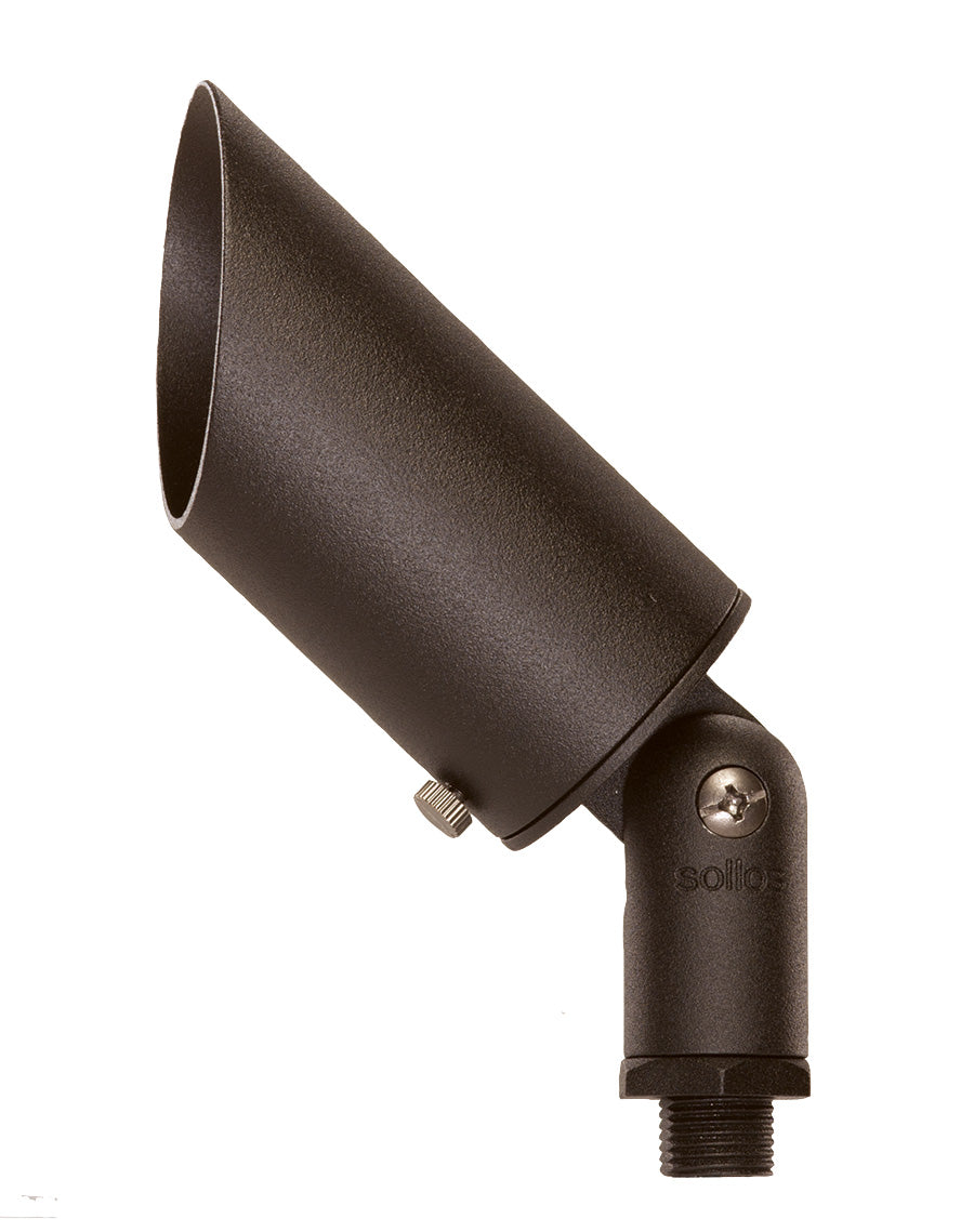 Sollos | 995314 | Straight Bullet 6.2"-Textured Bronze - 12V - Fixture Only (7-10 day lead time)