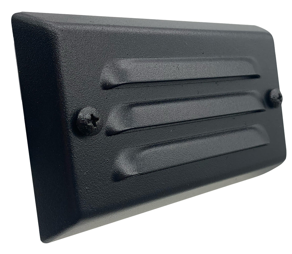 Sollos | 27520 | Surface Mount Step Light -5" -12V - Warm White (2700K) Integrated LED-Textured Black (7-10 day lead time)