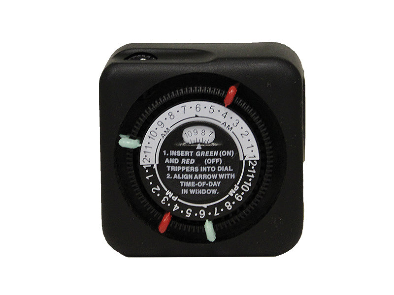 Sollos | 998200 | 12V - Analog Timer – Reliable Mechanical Control for Outdoor Lighting (7-10 Day Lead Time) Sollos