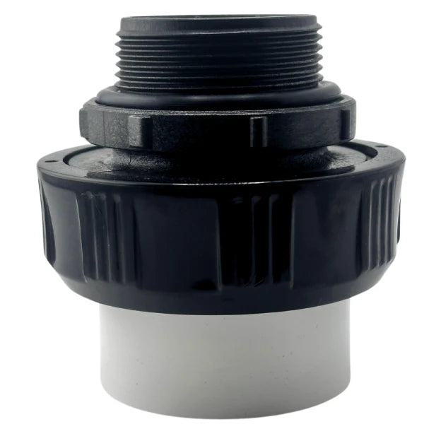 Swimables | SW-30-315 | 1.5″ MIP × 1.5″ Long Neck High Temp Union – Durable PVC Pool and Spa Fitting