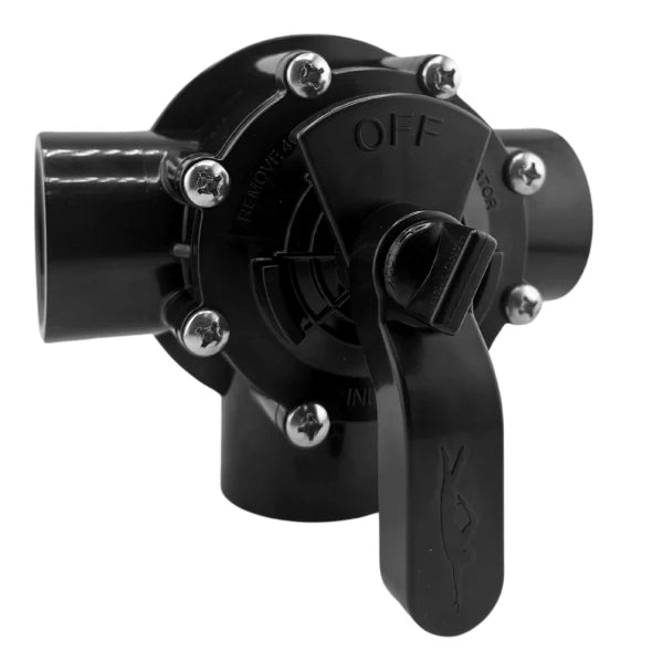 Swimables | SW-35-315 | 3‑Port CPVC Diverter Valve – 1.5″ Socket × 2″ Spigot