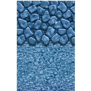 Swimline LI1548BSO 15' Round Boulder Swirl Overlap AG Liner 48"-52" Wall