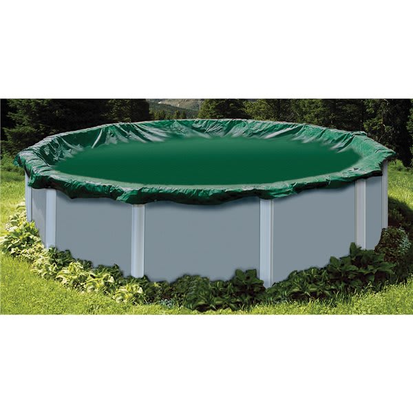 Swimline  RIG12 RipStopper 12' Round Winter Cover, 4' Overlap, Green/Black