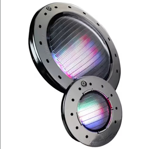 Jandy | CSLVRGBWS100 | Small RGBW LED Spa Light – 12V, Stainless Steel Face Ring, 100 ft Cord