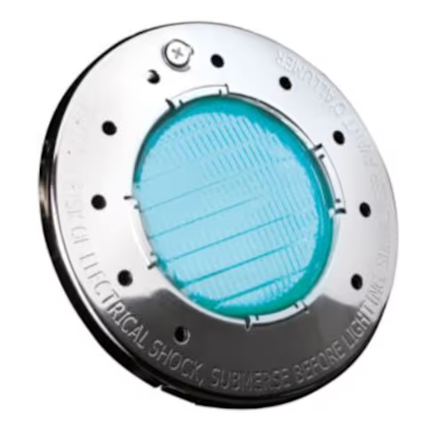 Jandy | CSLVRGBWS100 | Small RGBW LED Spa Light – 12V, Stainless Steel Face Ring, 100 ft Cord