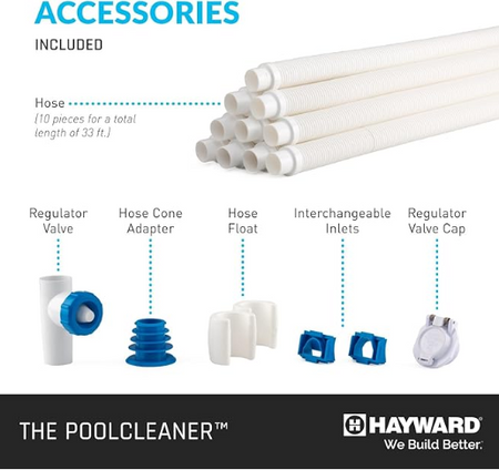 Hayward | W3PVS20JST | The PoolCleaner 2 Wheel Suction Cleaner, White Hayward