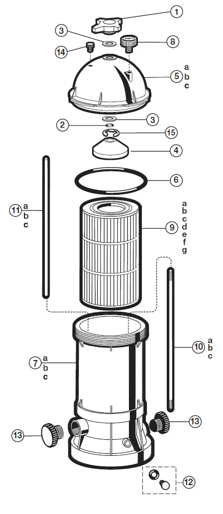 Hayward | W3C1200 | Star-Clear Plus 120 sq ft Cartridge Pool Filter – High-Performance, Low-Maintenance Filtration Hayward