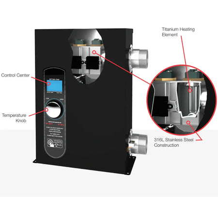 Raypak | 100-10000663 | ET3 Electric Titanium Heater | 11 kW 240V Unit AquaTech Pools & Spa