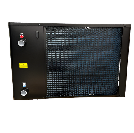 Nirvana | NE75 | Heat/Cool Side Fan Heat Pump – 73,500 BTU, 240 V, Double Titanium Exchanger, AHRI Certified AquaTech Pools & Spa