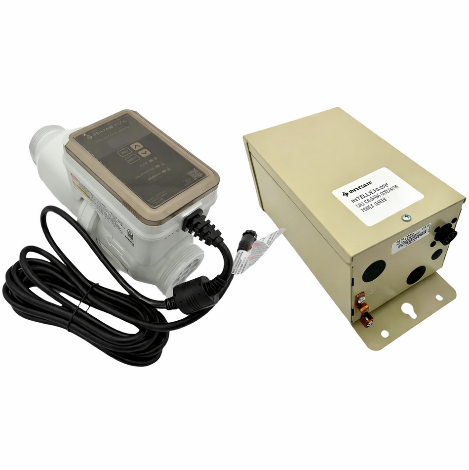 Pentair | 520556 & 523735 | IntelliChlor PC100 Power Center with IntelliChlor Plus40 Salt Cell Bundle
