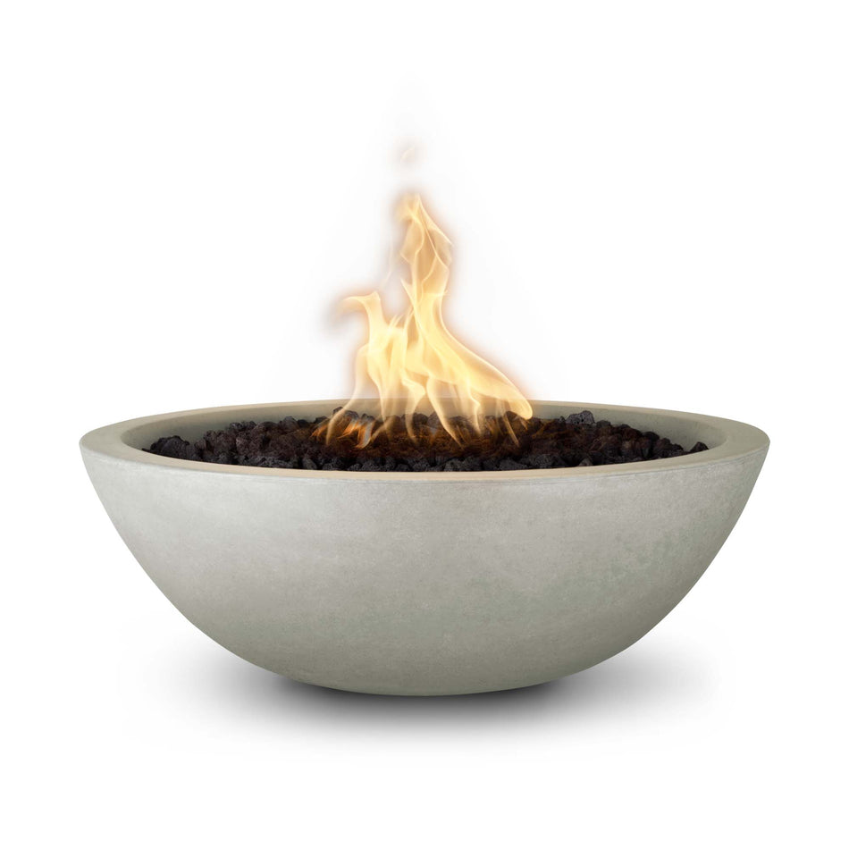 The Outdoor Plus | Sedona Fire Bowl - GFRC Concrete | 27" or 33" | Multiple Color Options | Liquid Propane (2 week lead time)