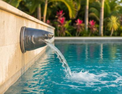 Artista Pools Shark Head Scupper Spillway – 1