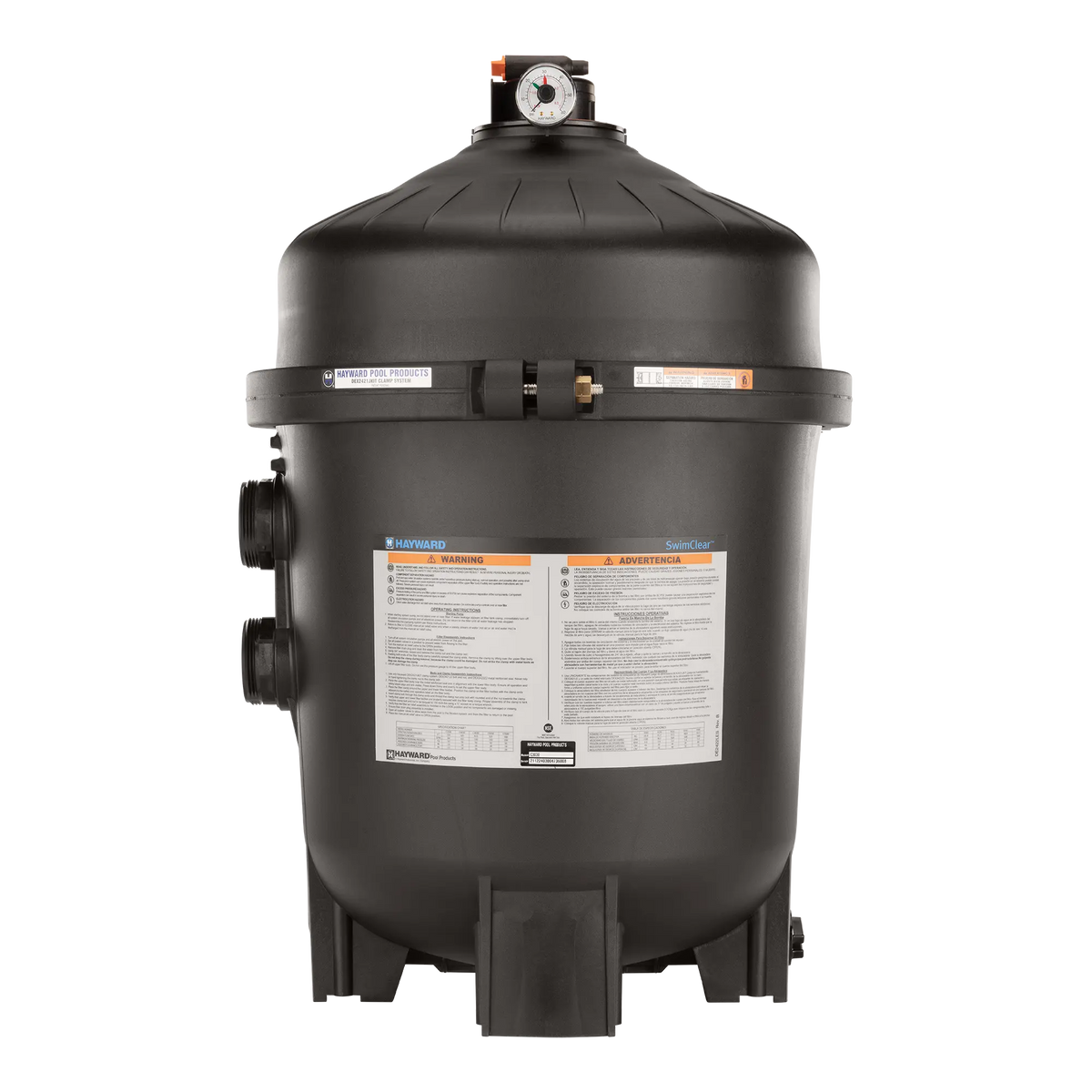 Hayward | W3C3030 | 325 SQ FT SwimClear 325 sq ft Multi-Element Cartridge Pool Filter – High-Efficiency, No Backwashing Hayward