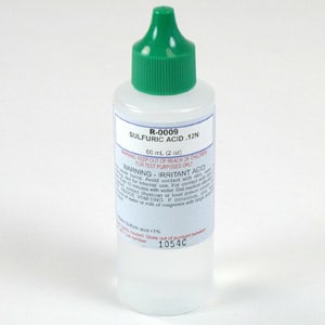 Taylor Water R-0009-C-12 Sulfuric Acid .12N Dropper Bottle, 2 oz, 12/Pack