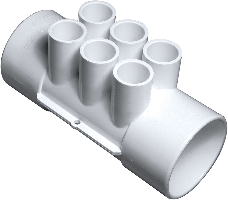 Waterway | 672-4110 | Manifold 2"Sx2"S (6) 1/2"