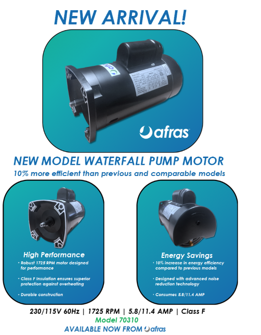 Afras Single Speed Pump Motors