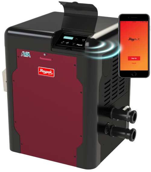 Raypak | 018050 | R264A Avia Pool & Spa Heater | Propane | Elevation 0-4500 Feet | 264 MBTUH 120/240V
