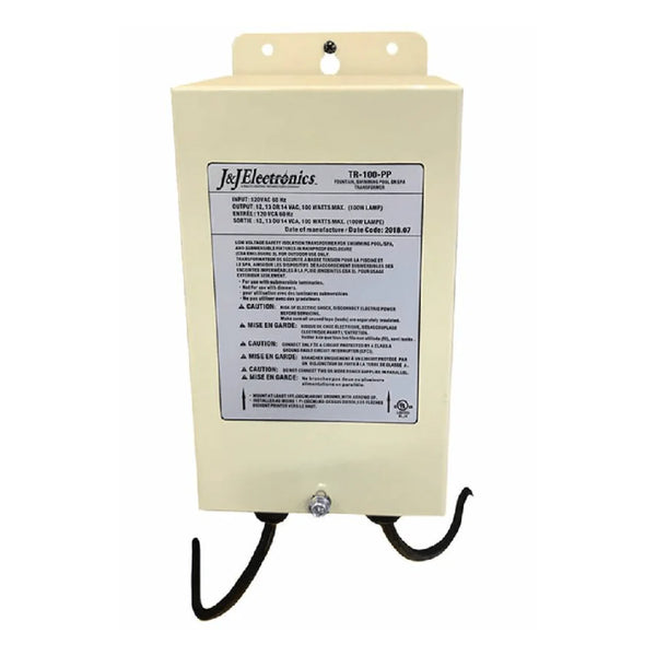 J & J Electronics | 25036 | 100W Wall Mount Transformer TR-100-PP