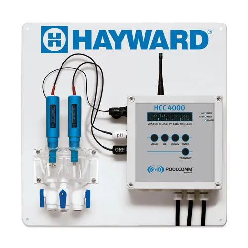 Hayward | HCC4000WIFIAU | HCC 4000 pH/ORP Water Chemistry Controller - Wi-Fi & Gold ORP Sensor (Open Line) Hayward